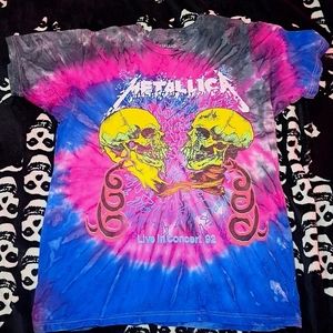 Tie dye Metallica shirt
